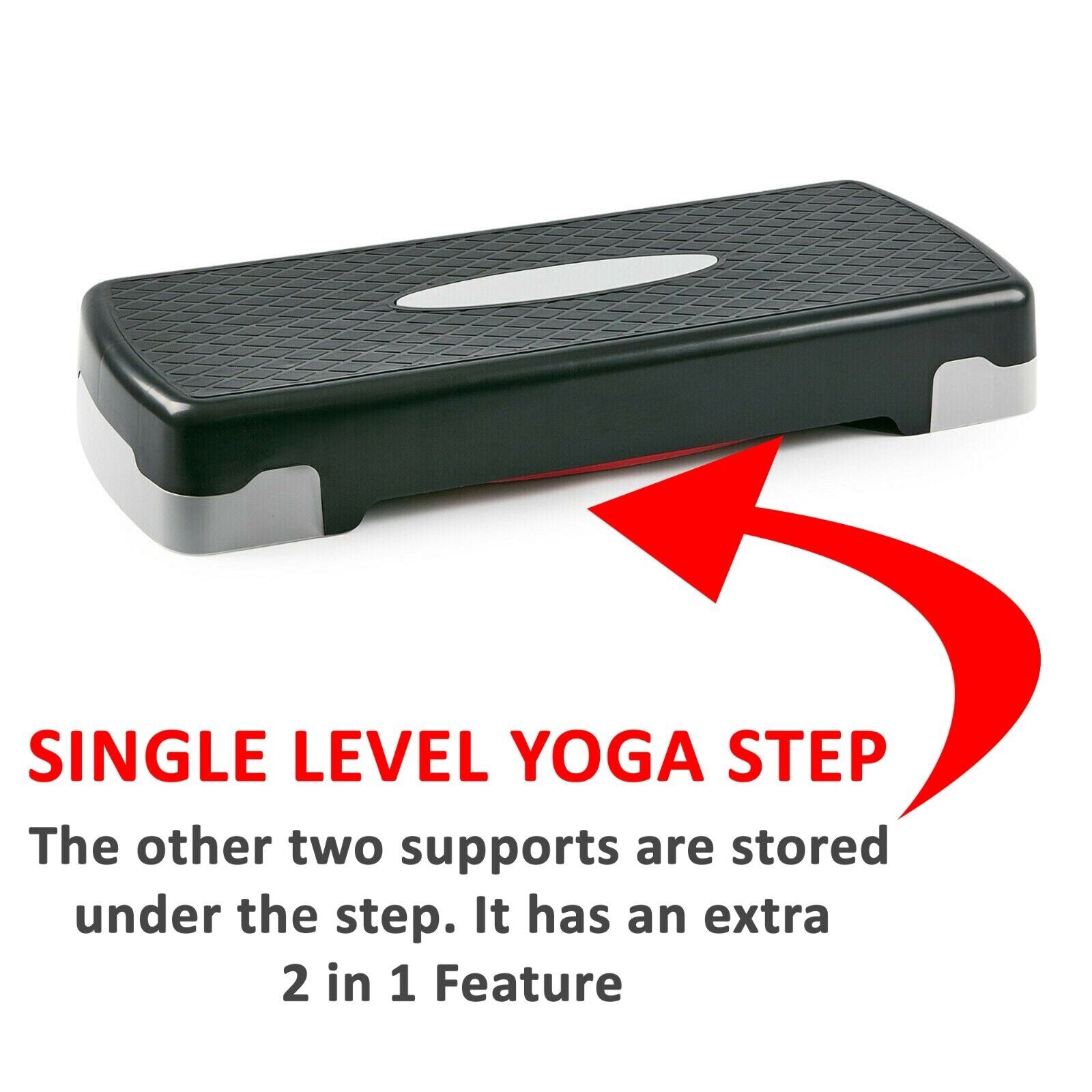 Aerobic Exercise Stepper Durable Non-Slip Adjustable Fitness Yoga Equipment