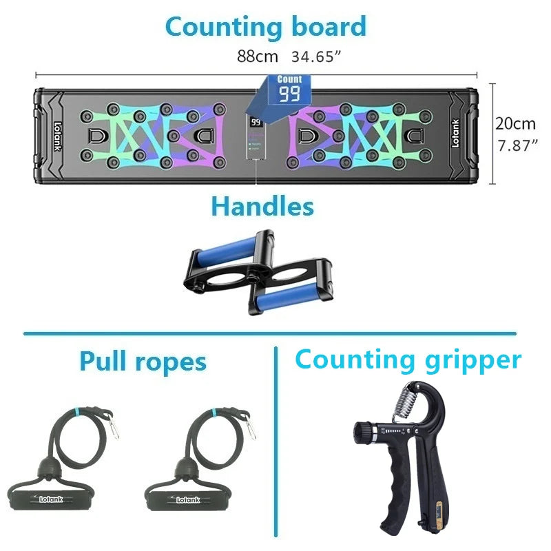 Counting Folding Push up Board Multifunctional Exercise Table Abdominal Muscle Enhancement Gym Sports Portable Fitness Equipment